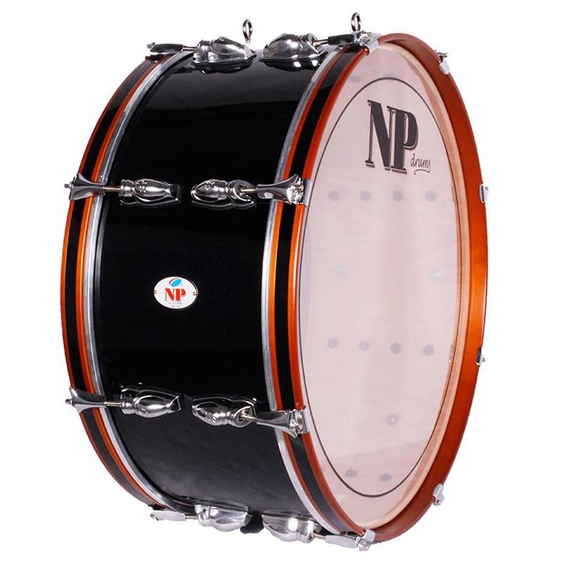 GROSSE CAISSE STANDARD BANDE CROME 55,9 Ø X 25 CM NOIR HONEY HOOPS GROOVE