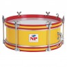 CHILDREN'S BROTHERHOOD DRUM 30,5 Ø X 11 CM YELLOW RED RINGS GROOVE