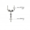 SLIDING PIECE NP 25.4MM 2 BAR /12.7MM
