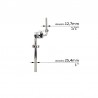 SLIDING PIECE NP 25.4MM 1 BAR /12.7MM