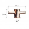 ACORN ALUMINIUM DRUM 55.0 GOLD