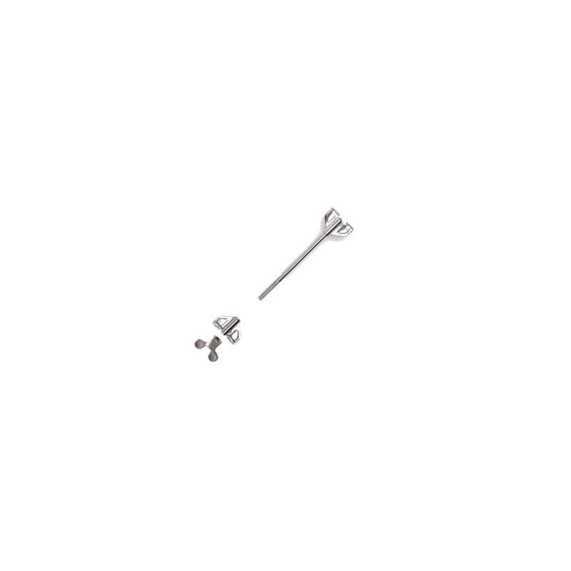 CROME DRUM ROD 13 CM COMPLETE