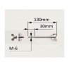 CROME DRUM ROD 13 CM COMPLETE