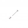 CROME DRUM ROD 19 CM COMPLETE