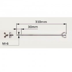 CROME TIMPANI HASTE 31 CM COMPLETA