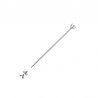 VARILLA TIMBAL CROME 41 CM COMPLETA