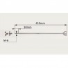 VARILLA TIMBAL CROME 41 CM COMPLETA