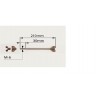 OLD DRUM ROD 21 CM COMPLETE